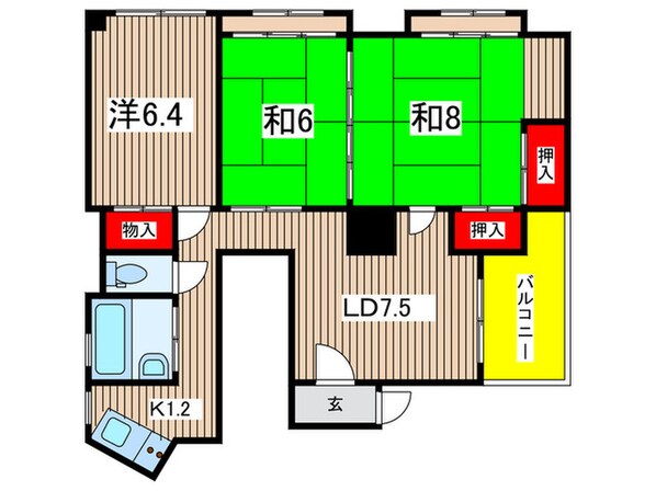 黒川ビルの物件間取画像